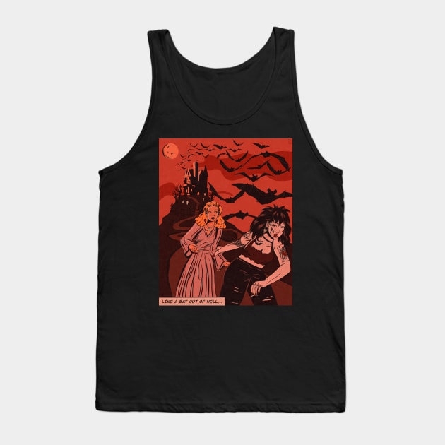 Bat Out of Hell Tank Top by pruneart